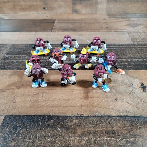 Vintage 1988 Applause California Raisins Figurine Lot - Picture 1 of 12